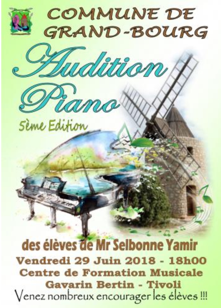 audition piano guadeloupe